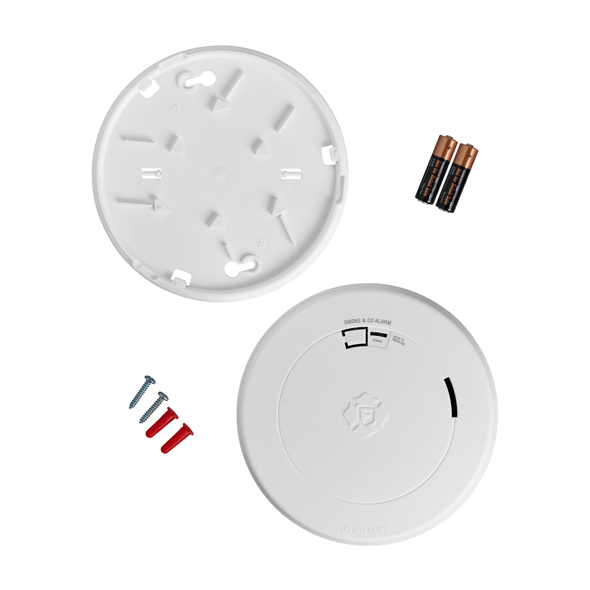 Battery-Operated 2-in-1 Smoke and CO Alarm with Slim Profile Design