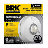 Hardwired Combo Smoke & CO Alarm w/LED Strobe &10-Yr Battery Backup