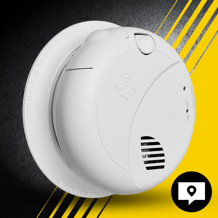 SMI105-AC Interconnect Hardwire Smoke Alarm with 10-Year Battery Backup